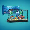 Aquarium Bausatz mit Lichtern MOC Meerwasseraquarium Meerestier Bausteine Spielzeug für Kinder 6+ Bausteine Spielzeug Geschenke