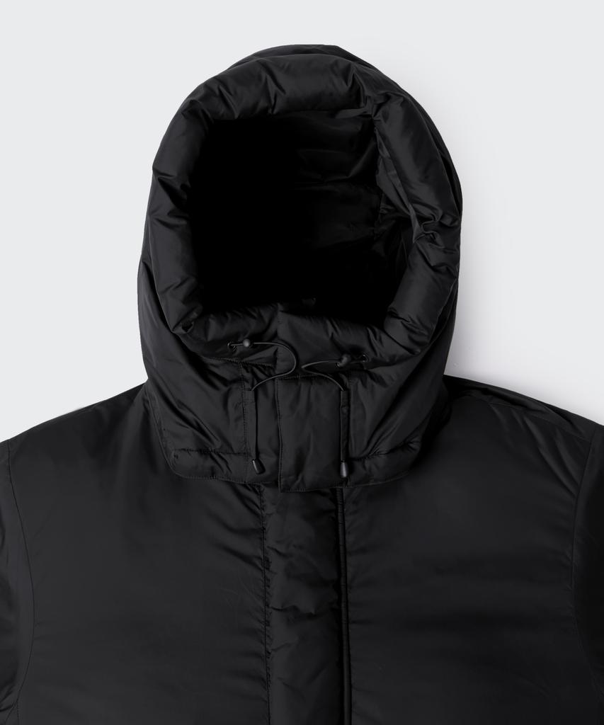 Musinsa Standard Non-Quilted Hooded Padded Jacket [Black]