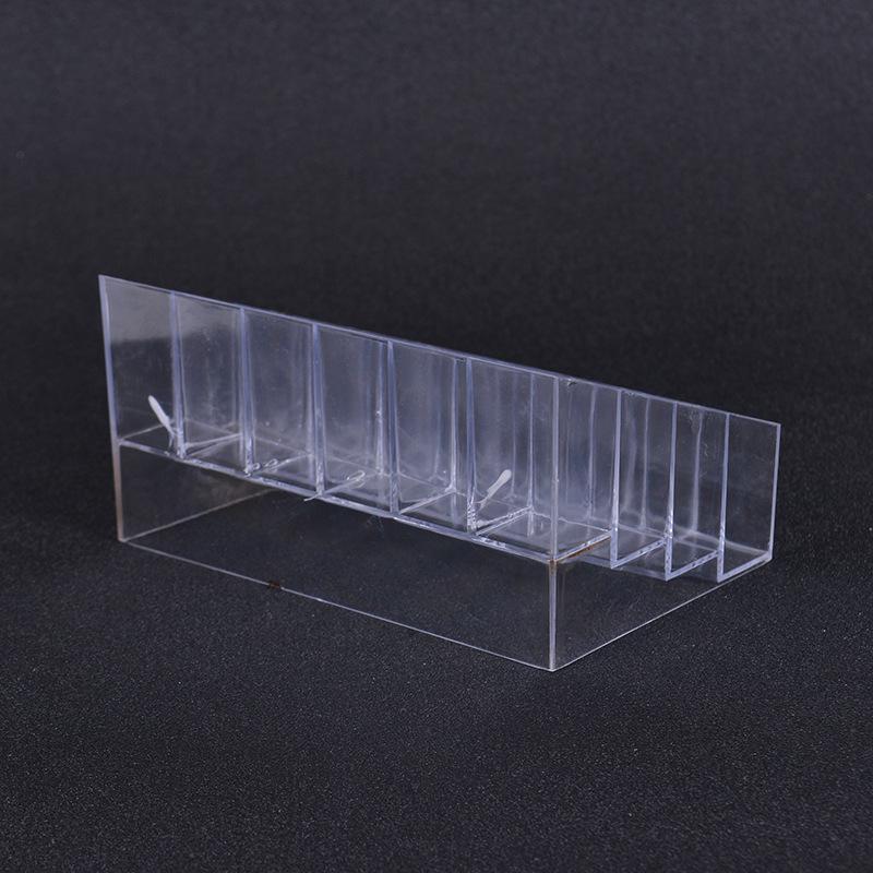 Transparent 24-Slot Lipstick and Nail Polish Organizer Box