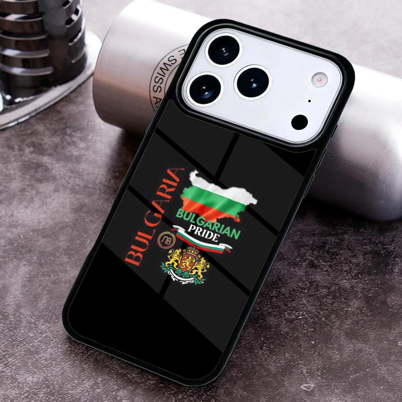 Bulgaria Passport Flag Map Phone Case For iPhone 17 16 15 14 13 12 11 Pro Max Plus 17Air Soft Silicone Cover