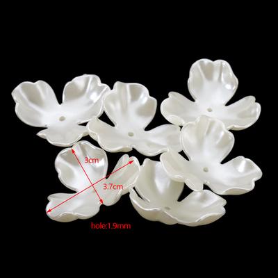 20 Teile/los Acryl Blume-förmigen Imitation Perle Perlen Charme Perlen Halskette Armband Dekoration Für DIY Schmuck, Die Entdeckungen