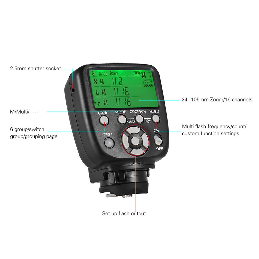 YONGNUO YN560 TX II Manual Flash Trigger Remote Controller LCD Transmitter for Canon DSLR Camera to YN560III YN560IV YN660 YN968N YN860Li Speedlite R