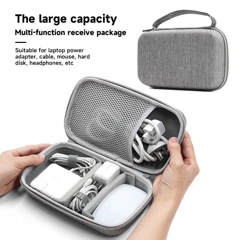 Travel Bag Large Capcaity Charger Mouse USB Cable Carry Bag Data Cable Storage Bag Organizer Notebook Power Adapter Case