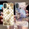 Phone Case For Motorola Moto E30/E40 Soft Silicone TPU Transparent Viral Cute Little Girl Painted Casing Anti-scratch Cover