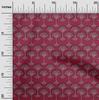 oneOone Cotton Flex Fabric Floral Block Printed Fabric 1 Yard 40 Inch Wide