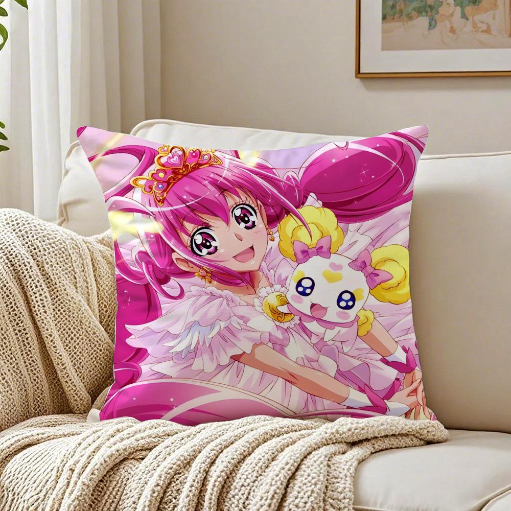 Anime MagicalGirl SSmile PPrecures PPretty Cushion Cover Pillowcase Antidustmite Living Room Sofa Decor Cushion Room