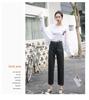 Women's High-Waisted Wide-Leg Jeans - Summer 2020 Korean Chic Straight-Leg Harem Cropped Pants