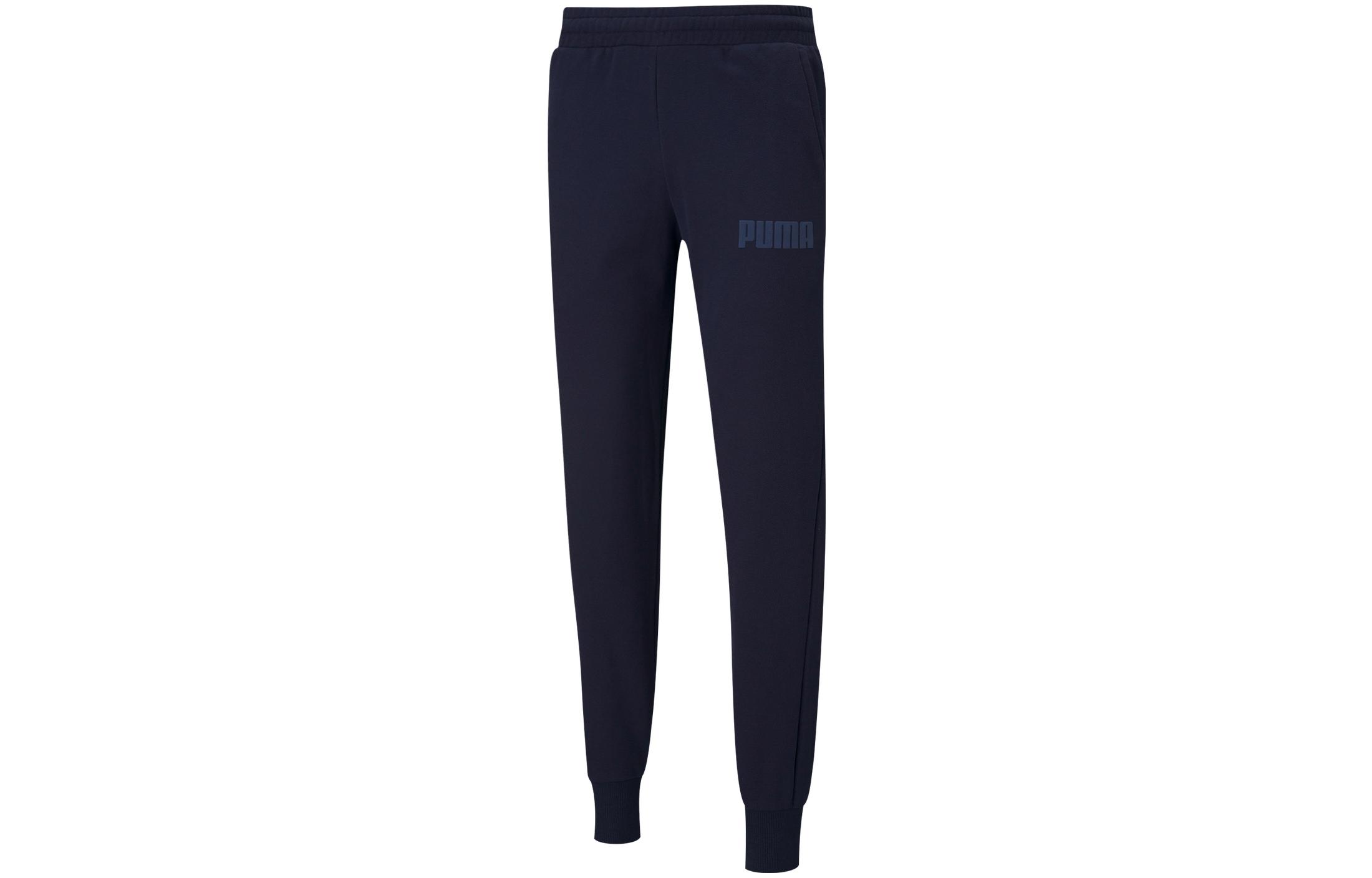 PUMA Knitted Sweatpants Men s Tweed Blue Moderate Cuffed Pants 588810-06 L