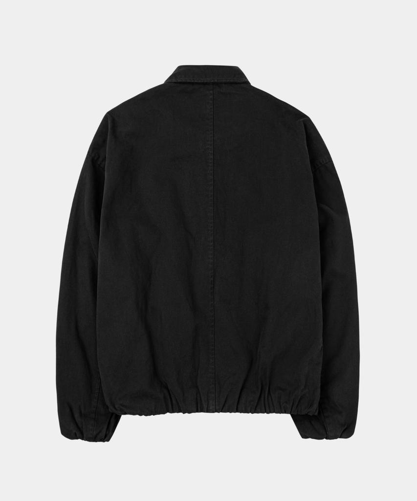 LETTERCOMO Washed Work Crop Blouson Jacket Black