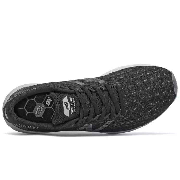 New Balance Nb Fresh Foam Zante Pursuit D Width Lace-Up Low-Top Running Shoes Women Sneaker Black WZANPBK