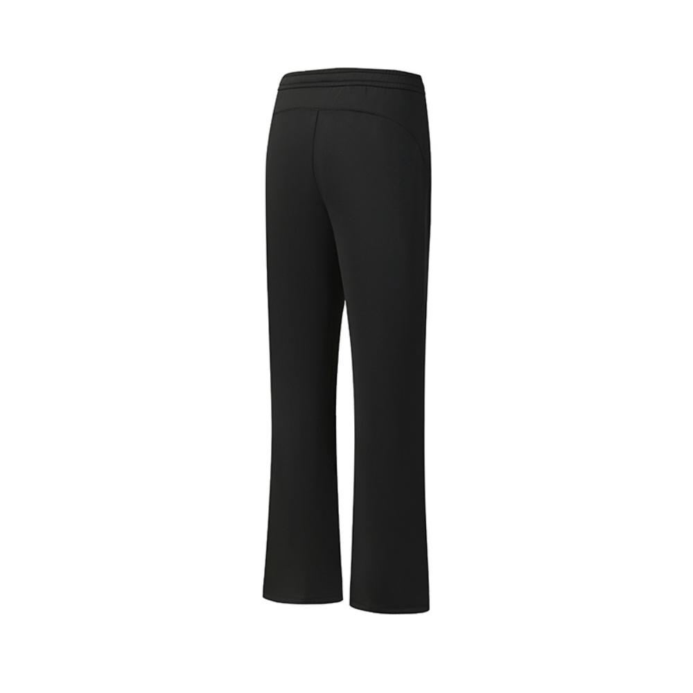 Fila Fitness Series Trendy Minimalist Solid Color Flared Casual Training Comfortable Versatile Knitted Sports Pants Women Bottoms A11W541616FBK