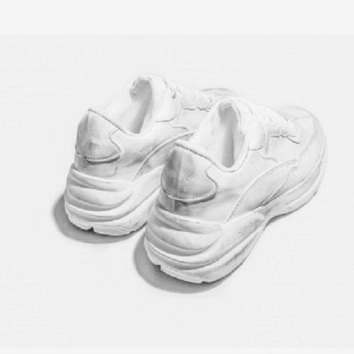 Thenopi Vintage 7Cm Height-Increasing Ugly Shoes White