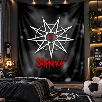 Sieninis gobelenas Slipknot spaudinio audinys svetainei, miegamajam, namų dekoravimui