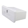 Boat Storage Box Multifunctional Cup Holder Design Rain Proof Sealing Yacht Dock Box with Concealed Button Lock White