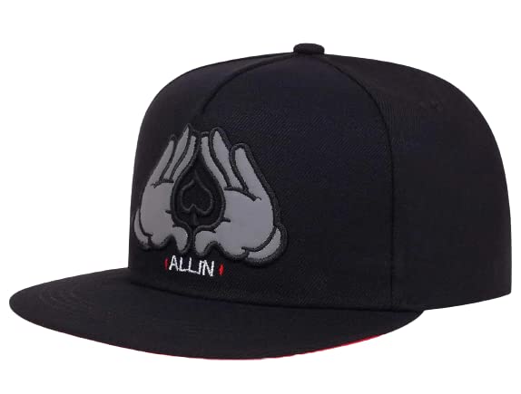 

Cap ALLIN Spade Snapback Unisex [sproutsy] Men s Women s (Black) чёрный
