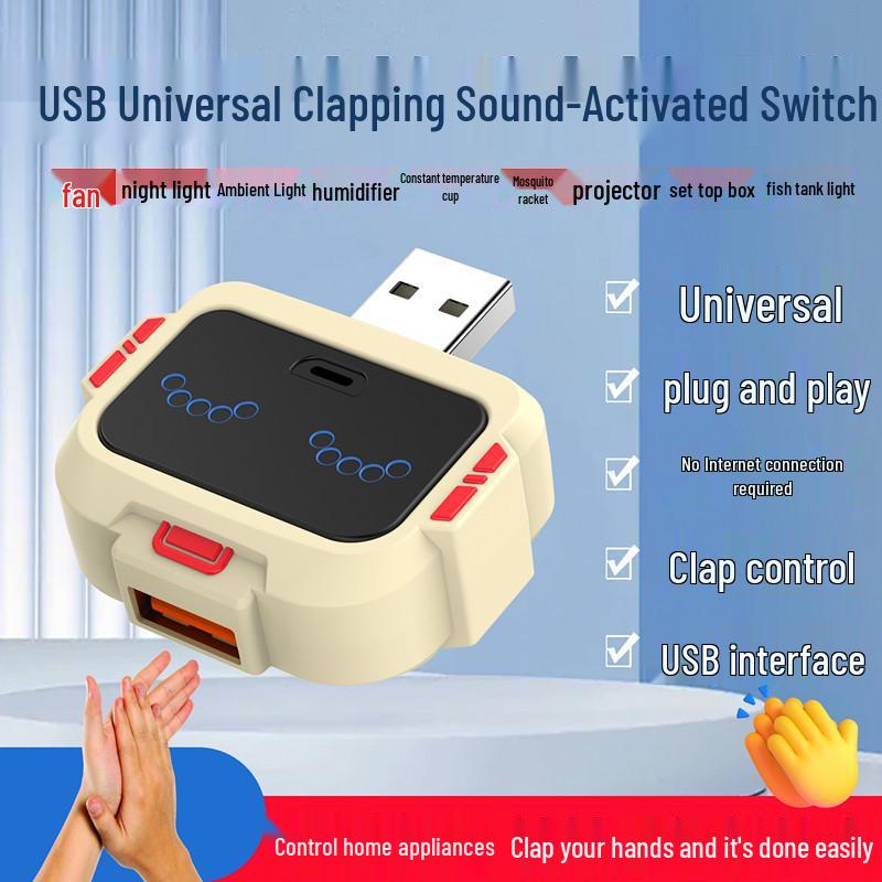 Smart Voice-Controlled USB Hub & Clap Switch Converter