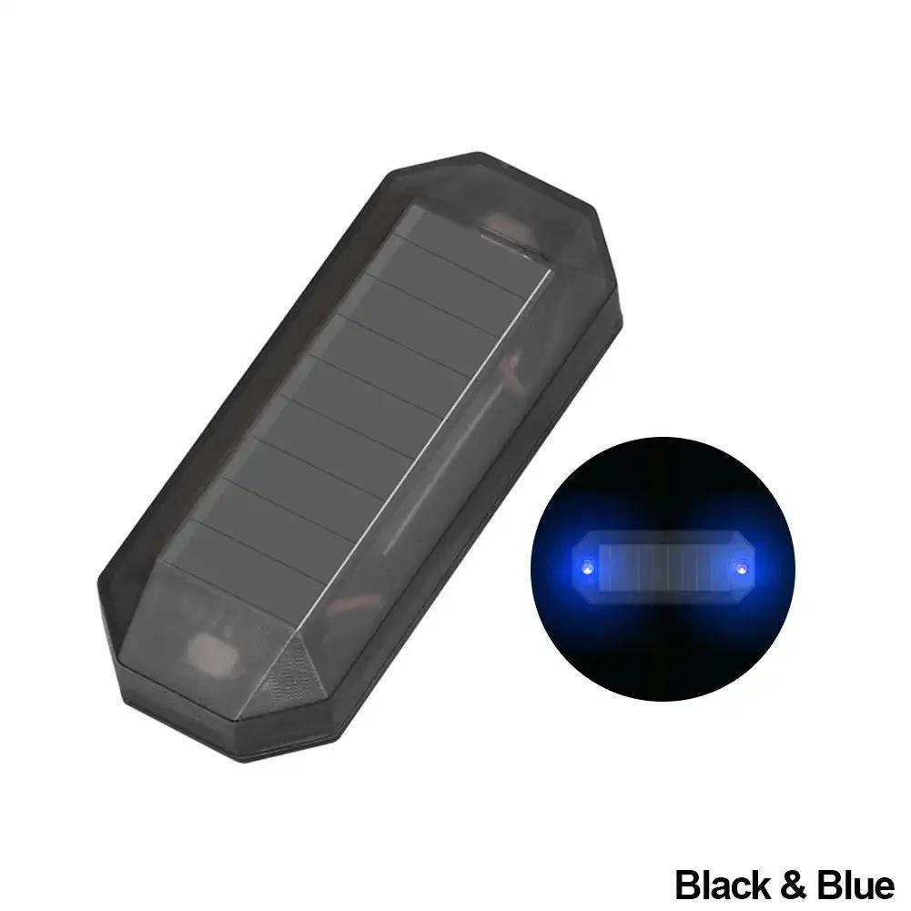 1 buc. Lumină de alarmă pentru mașină cu energie solară. Lumină intermitentă cu LED antifurt. Alarma simulată pentru automobile. Lampă de avertizare.