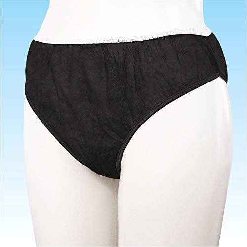 Disposable / 50 Count [Paper Pants] Paper Shorts Free (formerly Paper Shorts M) Black (for Beauty Salons and Massage Parlors / Also for Travel, Hospit