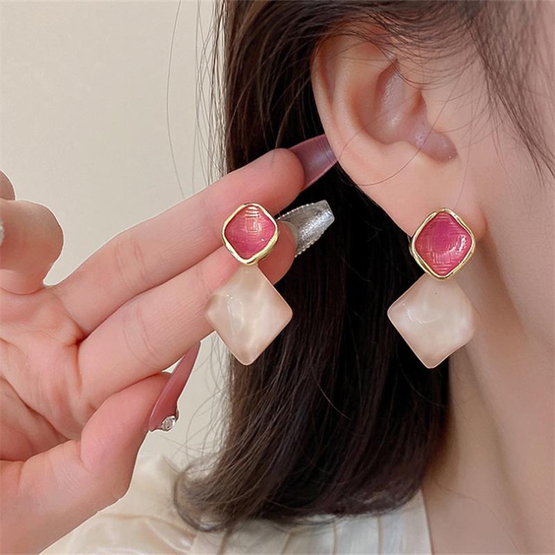New Geometric Dangle Earrings For Woman Fashion Korean Jewelry Temperament Girl's Daily Wear Earrings