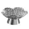 Elegant Crystal Petal Footed Fruit Bowl for Living Room