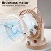 Ventilator Portabil de Camping 1200mAh Ventilator Reîncărcabil cu Cârlig de Agățat Ventilator Mic de Tavan pentru Cort Rulotă Pat Mașină