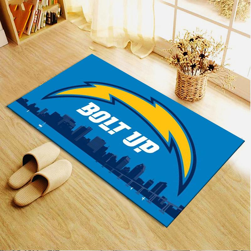 LA Chargers Carpet Rug for Living Room Bedroom Home Sofa Decoration,Kids Play Non-slip Floor Mat