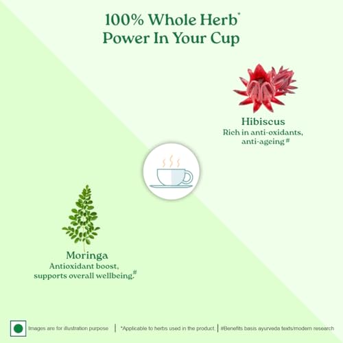 Organic India Moringa Herbal Infusion Tea Pack of 2 | Superfood Nutrition Boosts Energy & Vitality, Rich in Vitamins & Minerals