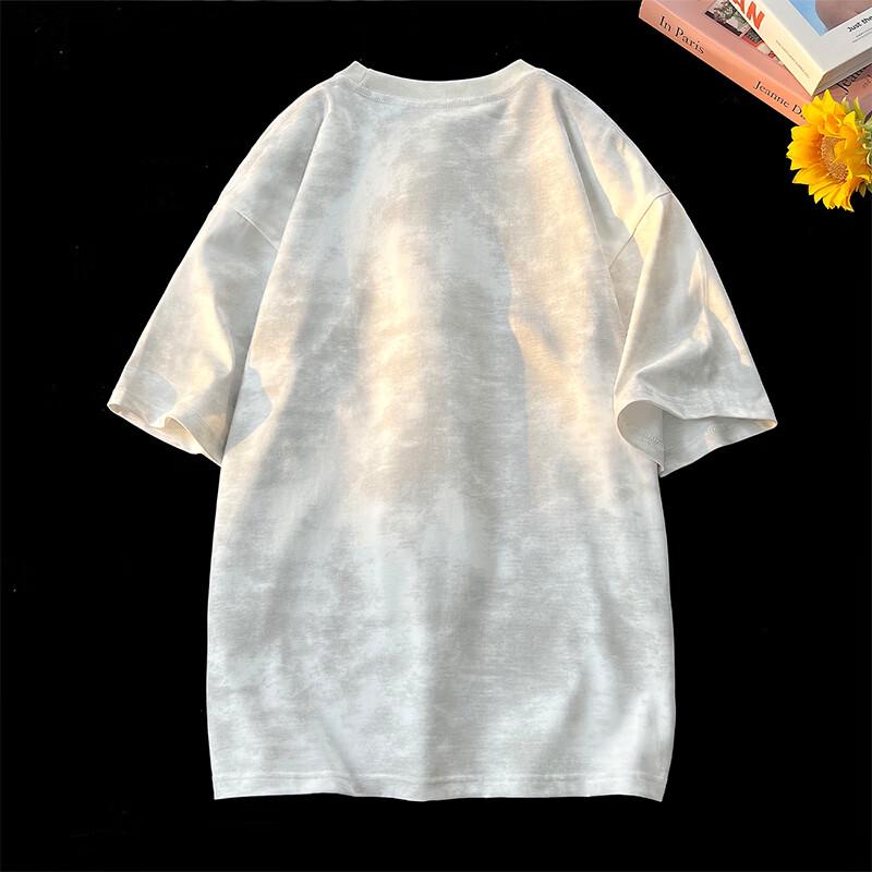 VUUG Men's American Retro Tie-Dye Cotton T-Shirt