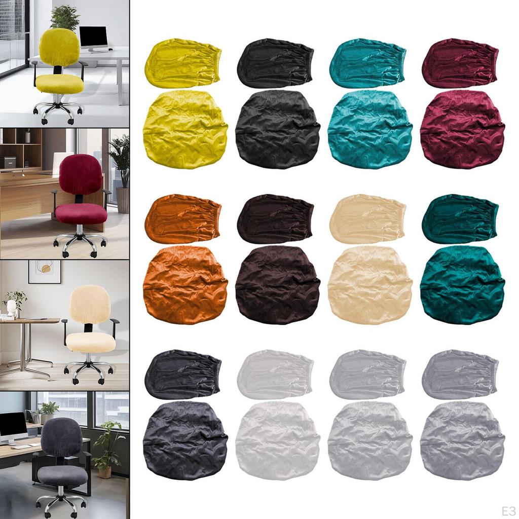 Computer Chair Cover, Office Seat Split Stretch Backrest