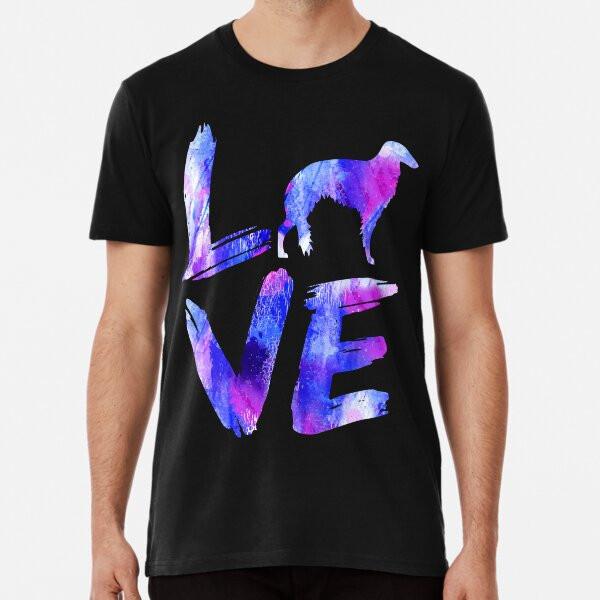 

Silken Windhound Dog Love Watercolor Design S to 5XL Made in the AU/USA T-Shirt 3XL