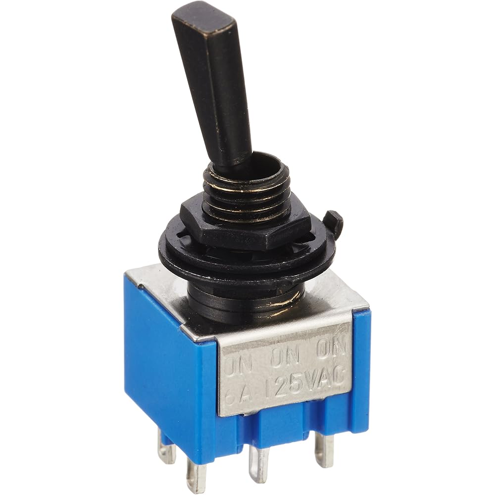 SCUD Mini Switch, ON-ON-ON Black ON-ON-ONB
