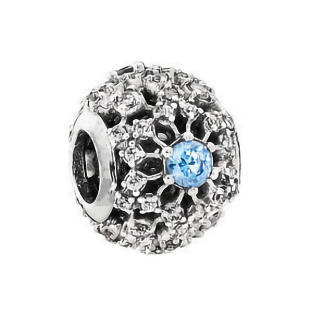 European New 925 Sterling Silver Blue Clip Star Snowflake Charms Beads Fit Original Fashion Bracelet For Women Jewelry Making