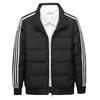 2023 Men's Slim Fit Stand-Up Collar Three-Bar White Duck Down Jacket for Couples