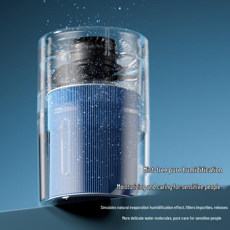 USB Mistless Humidifier for Living Room: Large Capacity, Top-Filling Evaporative Design