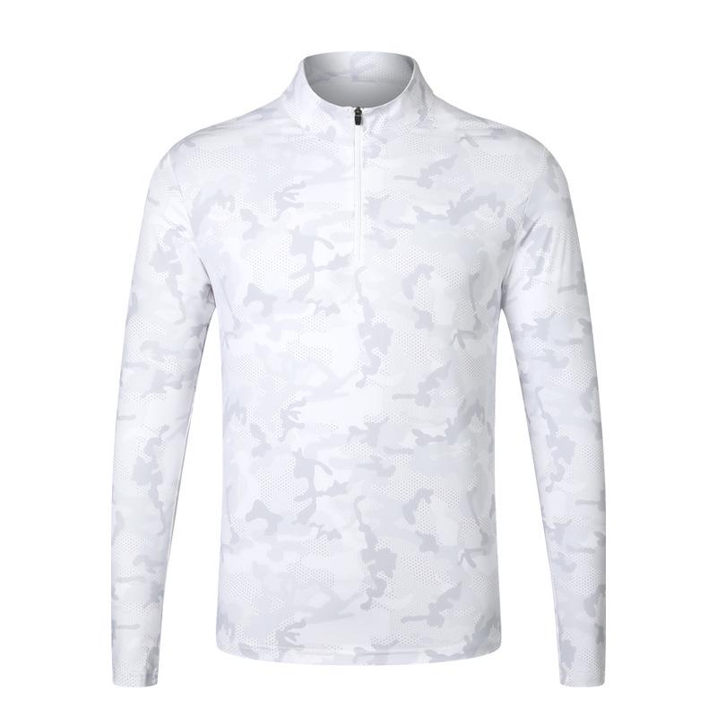 Men's Quick-Dry Half-Zip Camouflage Sports Jacket