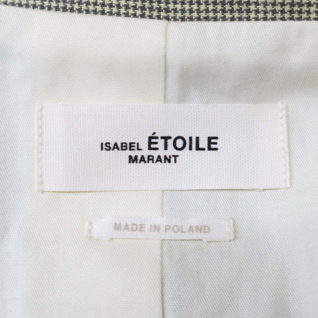 Isabel Marant Etoile Green Houndstooth 1B Tailored Jacket Jacket 36 greenUsed