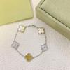Four-leaf Clover Five-flower Bracelet Women's Double-sided Lucky Clover High Version Flower Lucky Charm Bracelet