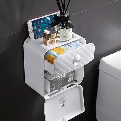 Porte-papier hygiénique Portable en plastique, distributeur de papier étanche pour toilettes, boîte de rangement à domicile, accessoires de salle de bains