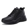 Brand women's shoes black leather waterproof sports shoes lightweight soft-soled dad shoes non-slip and wear-resistant autumn and winter travel shoes