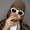 2026 Goggle Bril Ovalen Zonnebril Dames Trendy Heet Vintage Retro Zonnebril Dames Wit Zwart Brillen UV