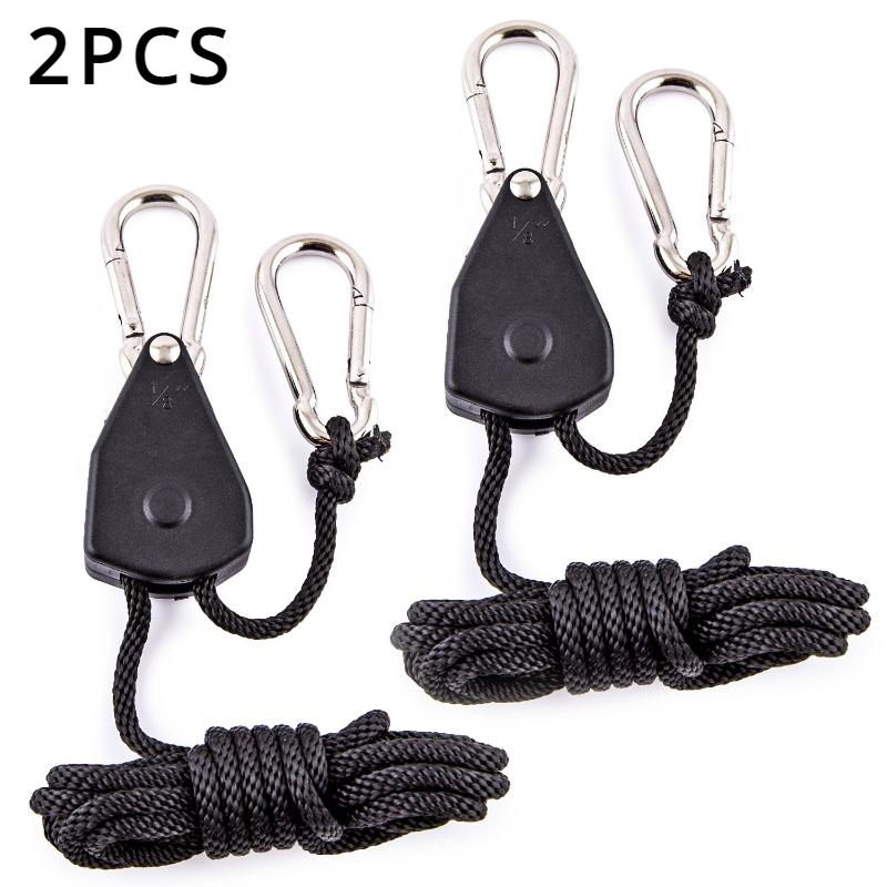 2/4pcs Adjustable Camping Wind Rope Pulley Tie Downs Mountaineering Buckles for Outdoor Tents and Canopies Camping Equipment