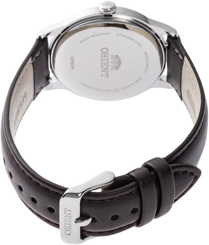 ORIENT Bambino Solar Powered Black Sunray Dial JDM Model RN-WK0004L