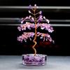 Citrine Gravel Crystal Money Tree Home Ornament Gift