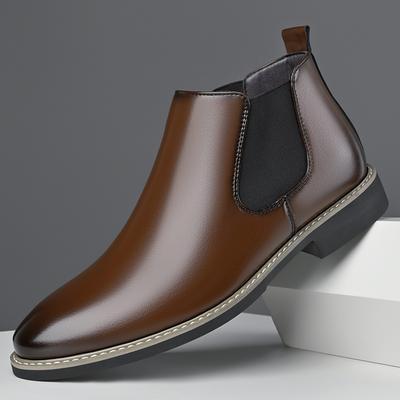 Mode Winter Heißverkauf Herren High Top Kurze Stiefel Spitz Klassisch Herren Business Stiefeletten High-End Vielseitige Kleiderschuhe