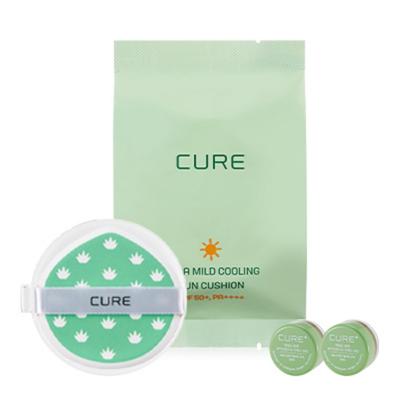 Kim Jeong-moon Aloe Cure Coussin Solaire Rafraîchissant Recharge SPF50+ PA++++ + Mini Crème 2X 3,5 g x 2 pièces, 1 set