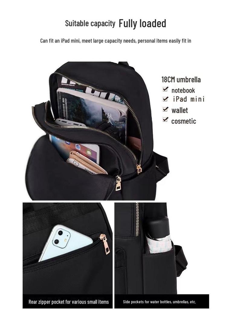 Trendiger Vielseitiger Rucksack im Koreanischen Stil für Damen: Großes Fassungsvermögen, Wasserdicht, Reise- & Wickeltasche