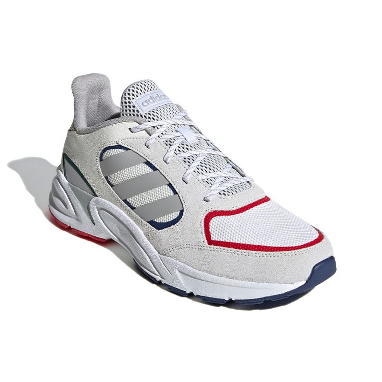 Adidas Neo 90S Valasion Comfortable Fabric Slip-Resistant Wear-Resistant Low-Top Casual Running Shoes Men sneaker Gray Red EG8401