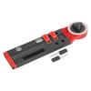 Miter Saw Protractor Metal Angle Measurement Finder Gauge Cutting Guide Tool with Bubble Level Black Red
