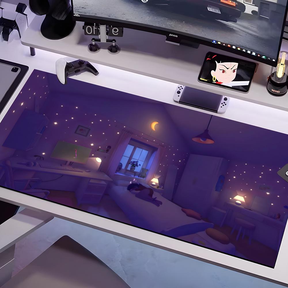 CUTE Mita Mouse Pad Multiple Sizes Large Square Computer Office Game Table Mats Rubber Anti-slip Mousepads