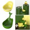 Cats Feeding Set Avocado Design 3 In 1 Removable Bowl Water Dish Food Container Integrated Can Opener Safe Plastic